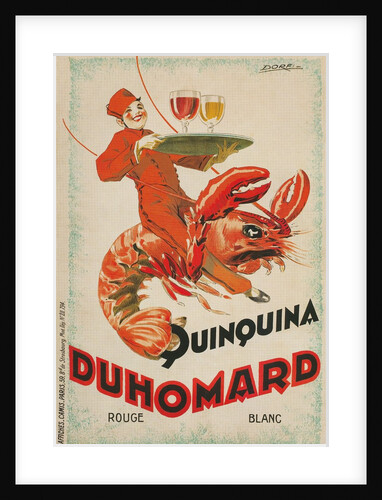 Quinquina Du Homard Aperitif Advertisement by Anonymous