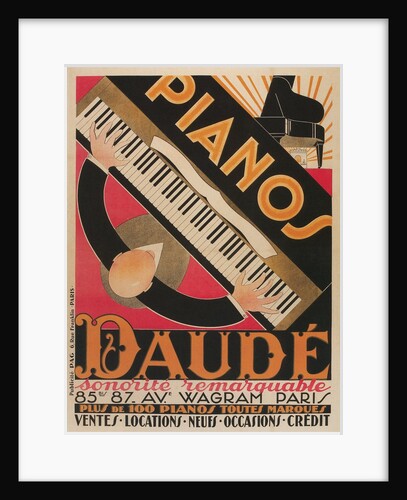 Pianos Daude Poster by Anonymous