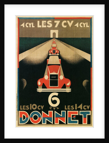 Advertisement for Donnet, French Automotive Pioneer by Anonymous