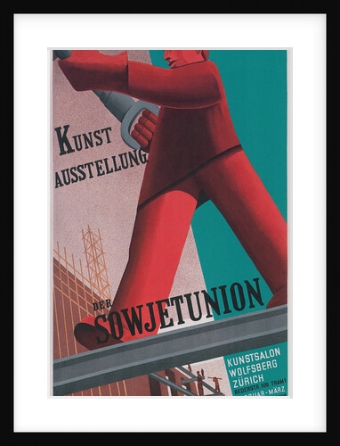 Poster for Exhibit of Soviet Art in Zurich by Anonymous