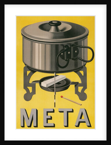 German Advertisement for Meta, Pot with Sterno Cube by Anonymous