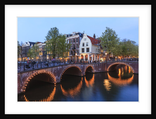 Amsterdam canals at dusk by Anonymous