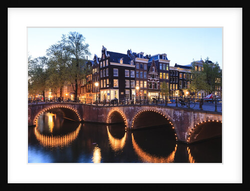 Amsterdam canals at dusk by Anonymous