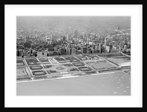 Aerial view of Chicago, ca. 1942 by Anonymous