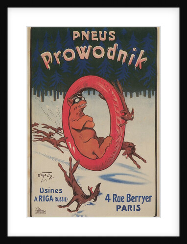 French Advertisement for Prowodnik Tires by Anonymous