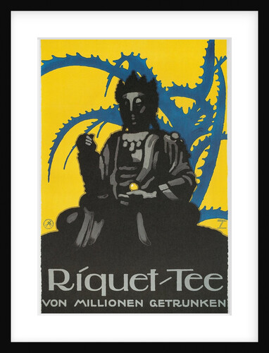 German Advertisement for Riquet Tea, Buddha and Thorn Bush by Anonymous