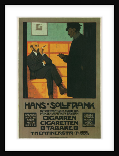 Poster for Bavarian Tobacco Store by Anonymous