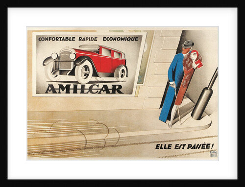 French Advertisement for Amilcar by Anonymous