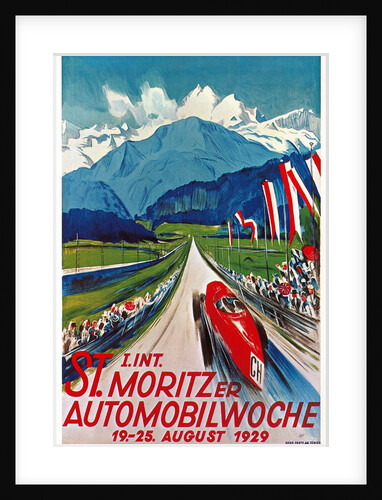 Poster for St. Moritz Car Show by Anonymous
