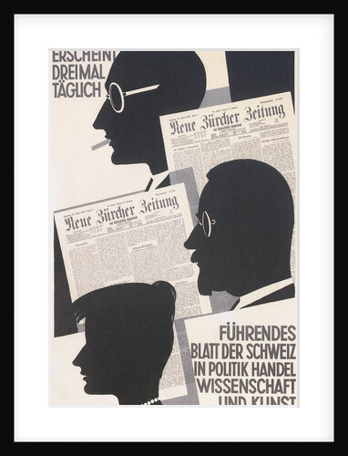 Poster for Swiss Newspaper by Anonymous