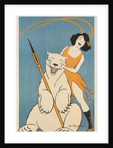 Laughing Woman and Polar Bear by Anonymous
