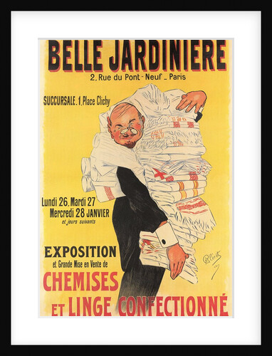 Belle Jardiniere Clothing Sale Advertisement by Anonymous