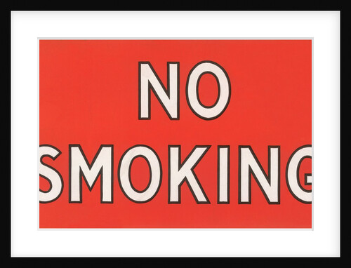 No Smoking Sign by Anonymous