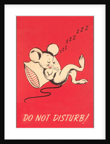 Do Not Disturb, Sleeping Mouse by Anonymous