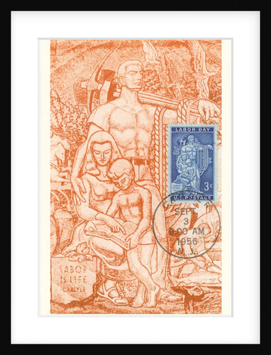 Laborer and Family, Labor is Life by Anonymous