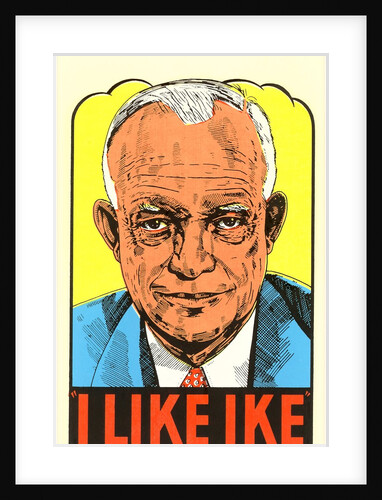 I Like Ike Political Sticker by Anonymous