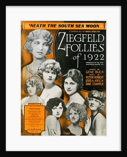 Sheet Music for the Ziegfeld Follies of 1922 by Anonymous