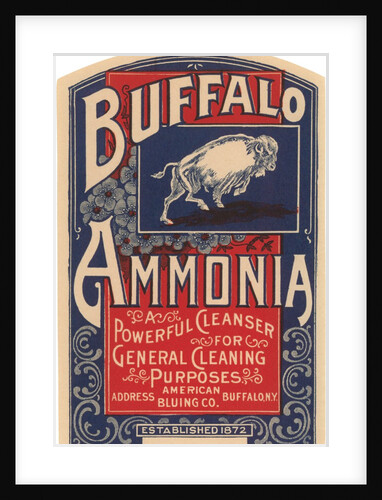 Buffalo Ammonia Label by Anonymous
