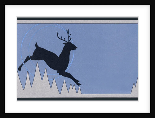 Stylized Leaping Deer by Anonymous