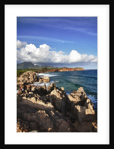 Jagged rock cliffs of Kauai by Anonymous