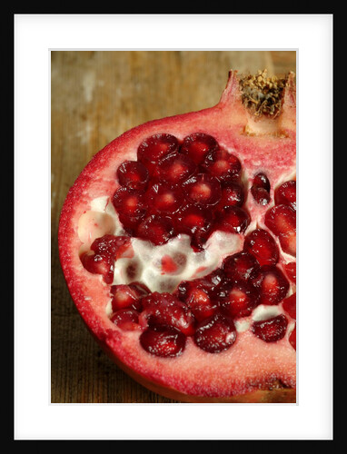 Sliced pomegranate by Anonymous