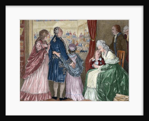 French Revolution (1789-1799). The royal family took refuge in the Assembly by Anonymous