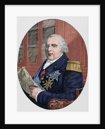 Louis XVIII (1755-1824). King of France from 1814-15 and 1815-24 by Anonymous