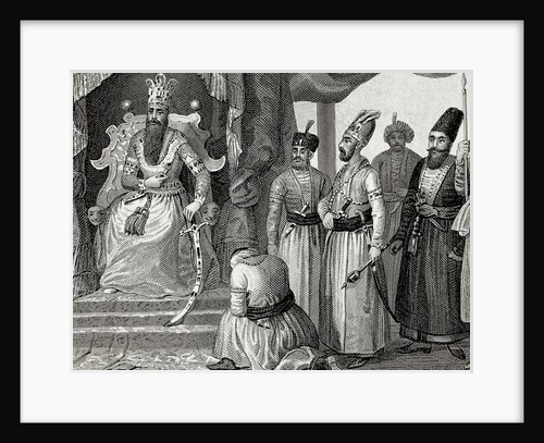Sultan receiving some members of the Council in the Topkapi Palace courtroom by Anonymous