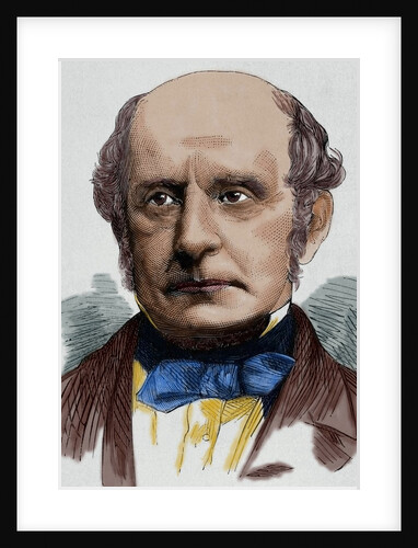 Sir Alexander Cockburn (1802-1880). Engraving. Colored by Anonymous