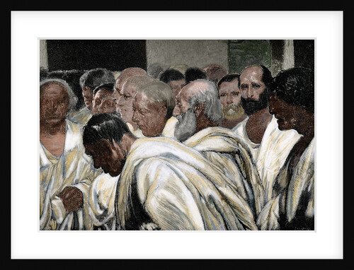 Appius Claudius the Censor (340-273 BC). Engraving. Colored by Anonymous