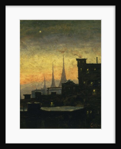 New York Roof Tops by Louis Eilshemius by Anonymous