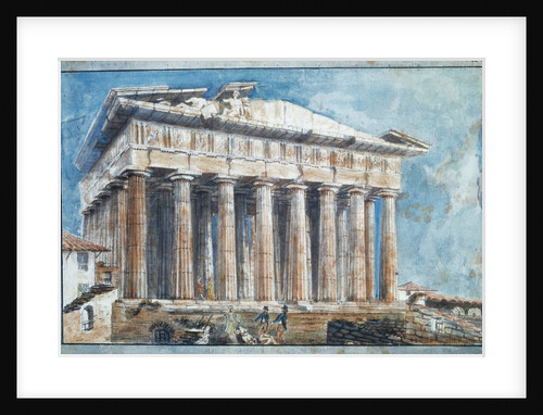 The Removal of the Sculptures from the Pediments of the Parthenon by Lord Elgin by Sir William Gell