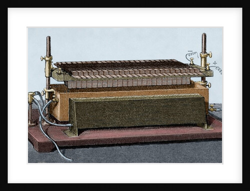 Thermo-electric battery by Alexandre-Edmond Becquerel (1820-1891) by Anonymous
