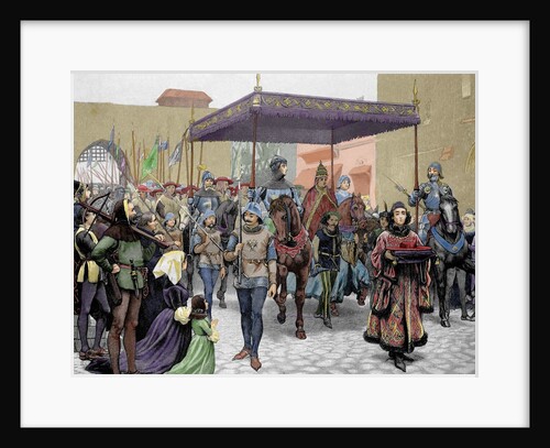 Entry of Antipope John XXIII (1360-1554) in Constanta to celebrate the 'Council of Constance' by Anonymous