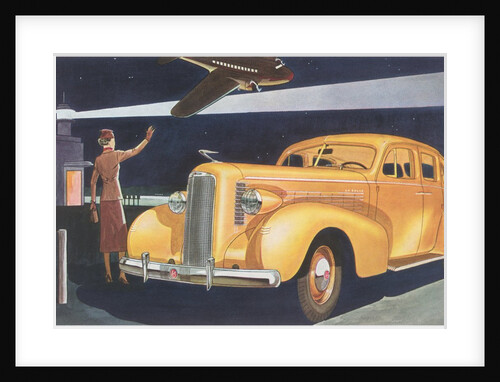 Automobile at the Airport by Anonymous
