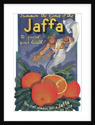 Jaffa Orange crate label by Anonymous