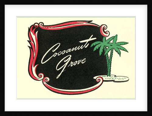 Cocoanut Grove Coaster by Anonymous