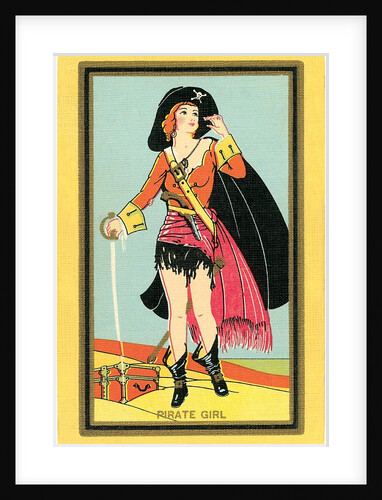 Pirate Girl card by Anonymous