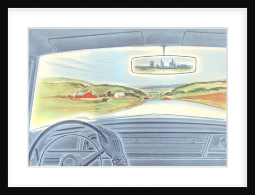 Driving away from the city by Anonymous