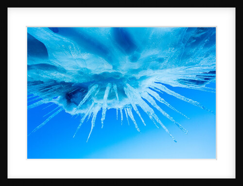 Icicles hang from melting iceberg, Antarctica by Anonymous