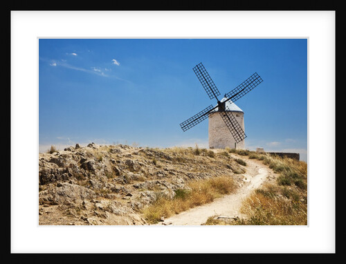 Antique La Mancha windmills in Consuegra, Spain by Anonymous