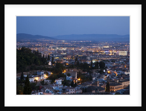 Granada city from the Mirador de San Nicolas lookout by Anonymous