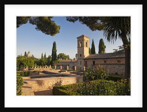Generalife gardens in Alhambra, Granada, Spain by Anonymous