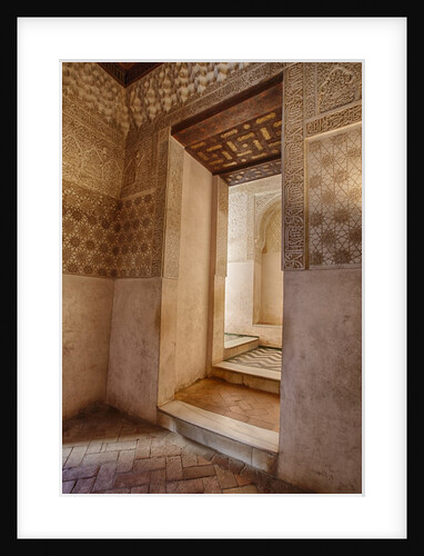Interior of Alhambra Palace in Granada, Spain by Anonymous