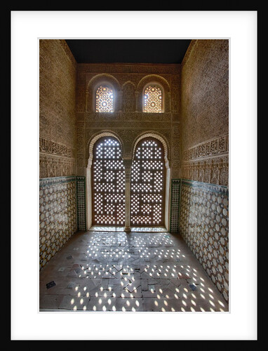 Interior of Alhambra Palace in Granada, Spain by Anonymous