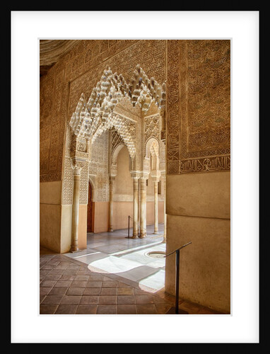 Interior of Alhambra Palace in Granada, Spain by Anonymous