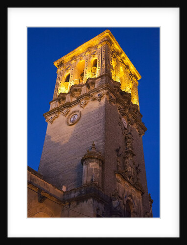 Bell tower of the Santa Maria De La Asuncion Church in Arcos de la Frontera, Spain by Anonymous