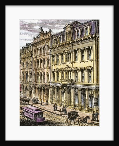 Building Maine Savings Bank in Portland, 1876 by Anonymous