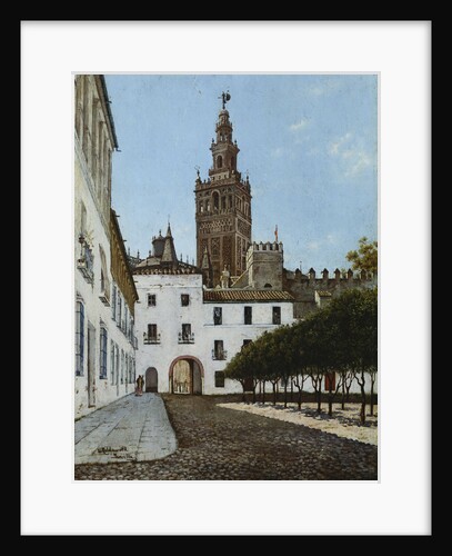 A Sunlit Square, Seville by Enrique Roldan