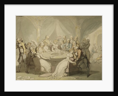 The Gaming Table by Thomas Rowlandson